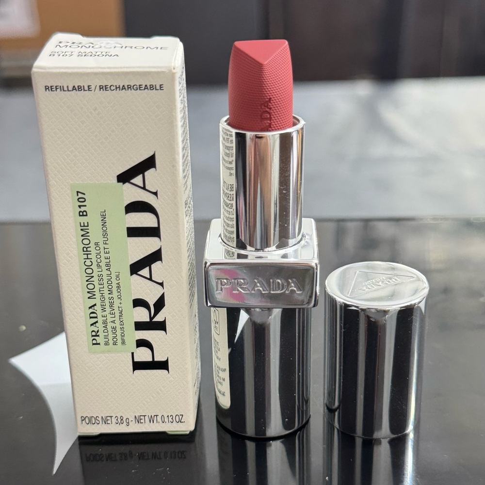 Prada Monochrome Soft Matte Lipstick in Shade B107 Sedona